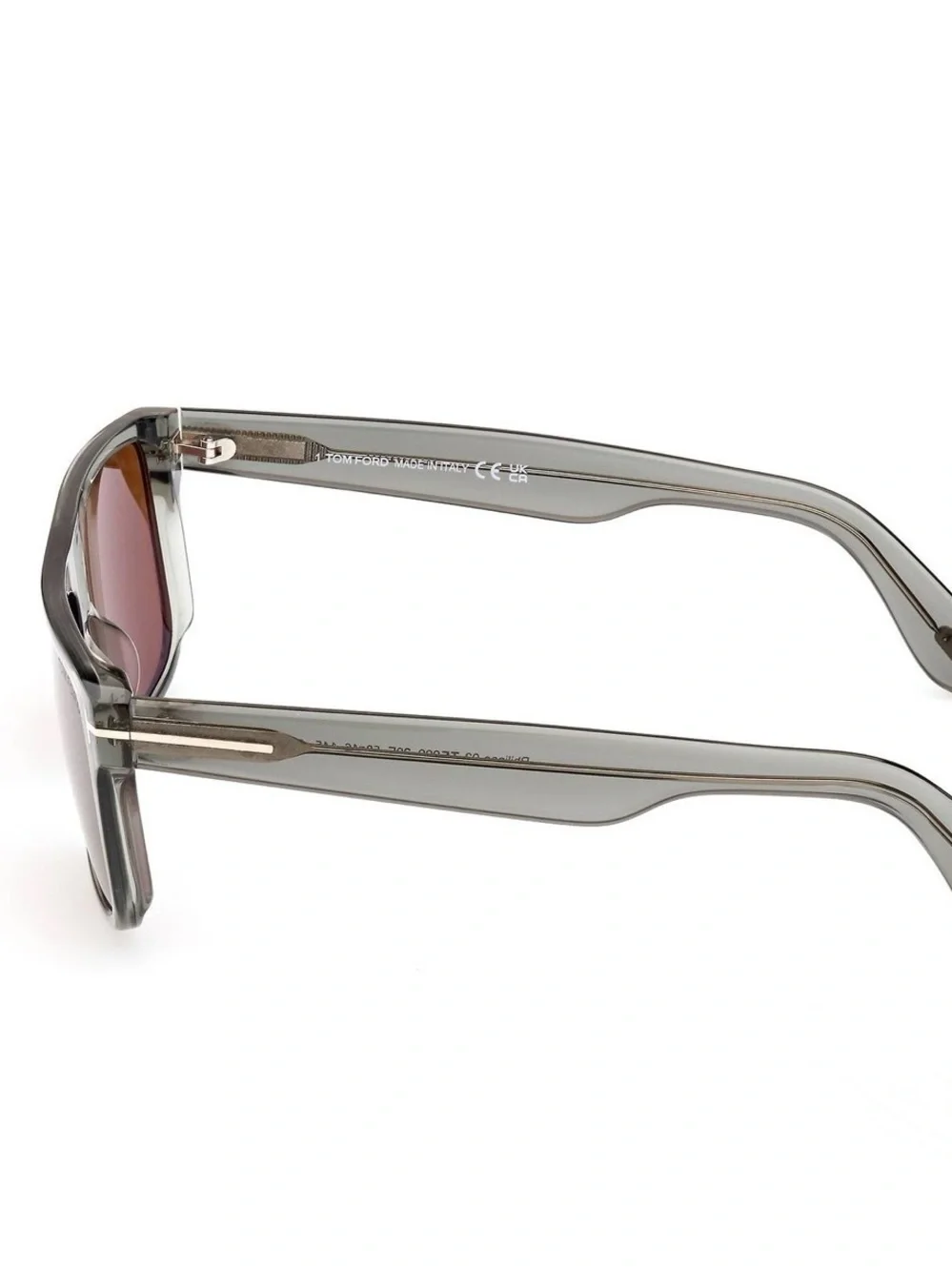 Tom Ford Philippe-02 TF999 Men’s Rectangular Sunglasses Gray/Brown Tinted +2